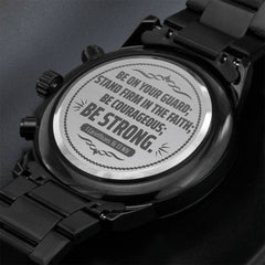 Be on Your Guard 1-Corinthians 1613 NIV - Men's Watch