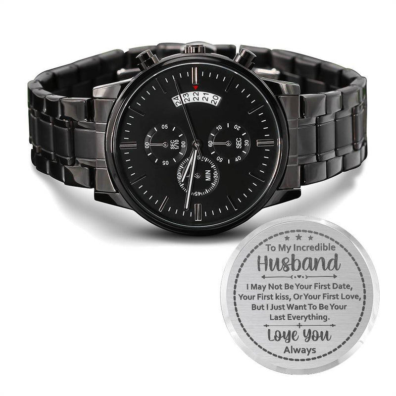To My Husband Your Last Everything - Black Men's Watch