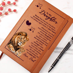To My Daughter Your Crown - Leather Journal