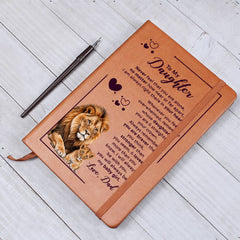 To My Daughter Your Crown - Leather Journal
