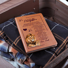 To My Daughter Your Crown - Leather Journal