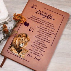 To My Daughter Your Crown - Leather Journal