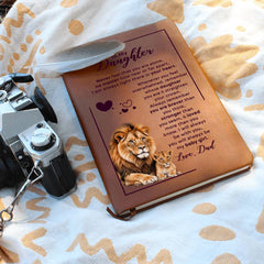 To My Daughter Your Crown - Leather Journal