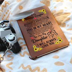 To My Daughter Proud - Leather Journal