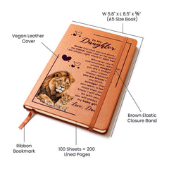 To My Daughter Your Crown - Leather Journal