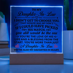 To My Daughter-in-Law Honor - Acrylic Square