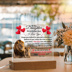 To My Daughter Old Lion - Acrylic Square