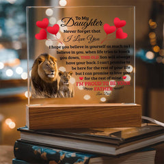 To My Daughter Old Lion - Acrylic Square