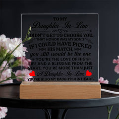To My Daughter-in-Law Honor - Acrylic Square