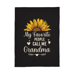 My Favorite People Call Me Grandma - Coral Fleece Blanket