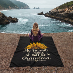 My Favorite People Call Me Grandma - Coral Fleece Blanket