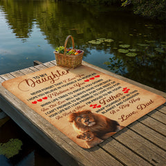 To My Daughter This Old Lion - Sherpa Fleece Blanket