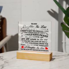 To My Daughter-in-Law Honor - Acrylic Square