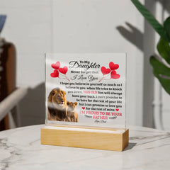 To My Daughter Old Lion - Acrylic Square