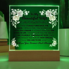 To My Beautiful Wife-Acrylic Square Gift Idea