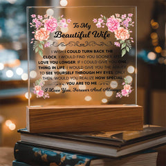 To My Beautiful Wife-Acrylic Square Gift Idea