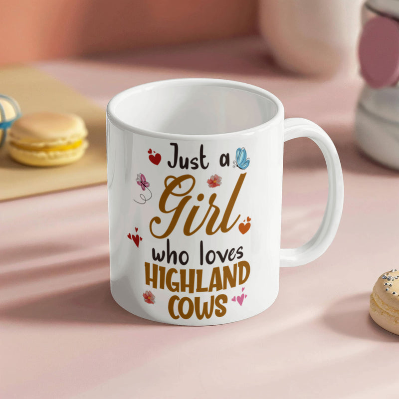 Just a Girl - Ceramic Mug Elevate Your Coffee Experience